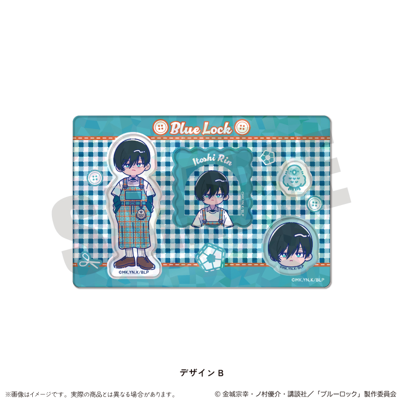 ブルーロック_ホログラムステッカーシート にゅ～とろ 第3弾 B 糸師 凛