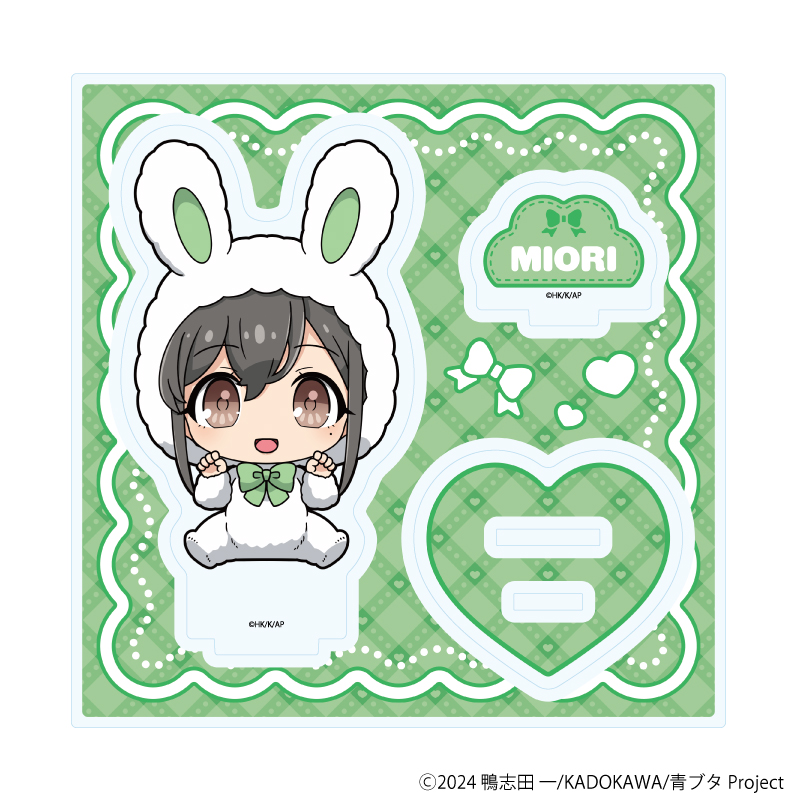 青春ブタ野郎はサンタクロースの夢を見ない_アクリルスタンドプレート06/美東美織 ホワイトウィンターver.(ミニキャライラスト)