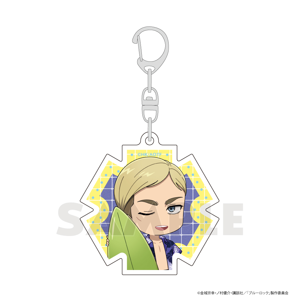 進撃の巨人_アクリルキーホルダー(エルヴィン/バカンス)