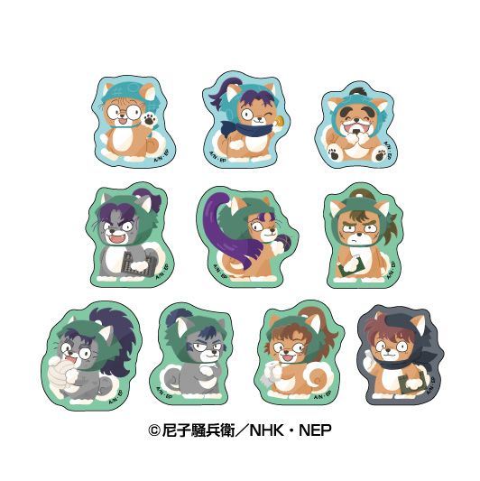 忍たま乱太郎_どうぶつフォーゼ フレークシール 壱ノ段