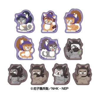 忍たま乱太郎_トレーディングアクリルマグネット-みんなであっぷっぷの