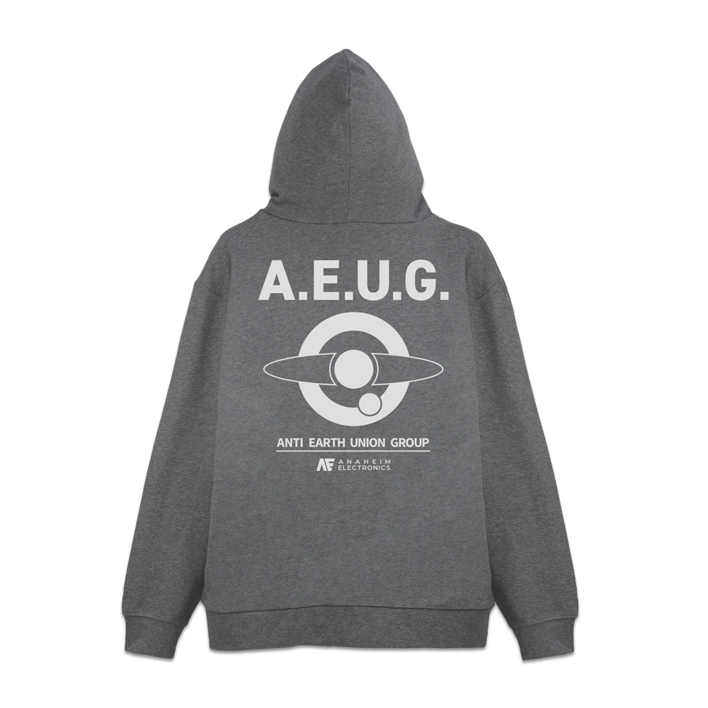 機動戦士Zガンダム_XLサイズ_エゥーゴ ジップパーカー/MIX GRAY