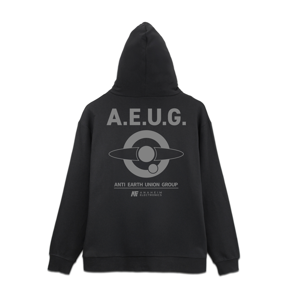 機動戦士Zガンダム_XLサイズ_エゥーゴ ジップパーカー/BLACK