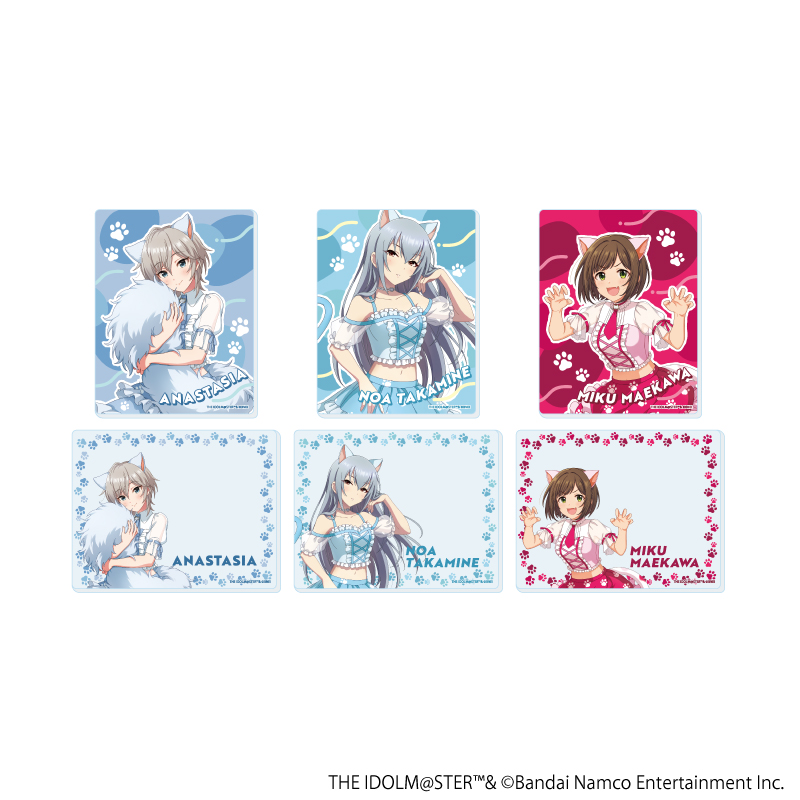 アイドルマスター シンデレラガールズ_アクリルカード07/猫ver. コンプリートセット(全6種)(描き下ろしイラスト)【コンプリートセット／6個入り】