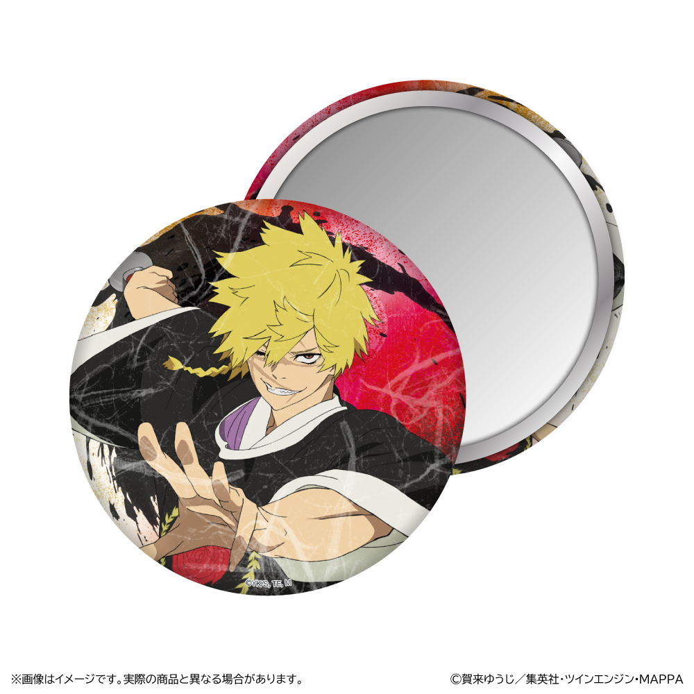 地獄楽_和紙風柄缶ミラー/亜左 弔兵衛