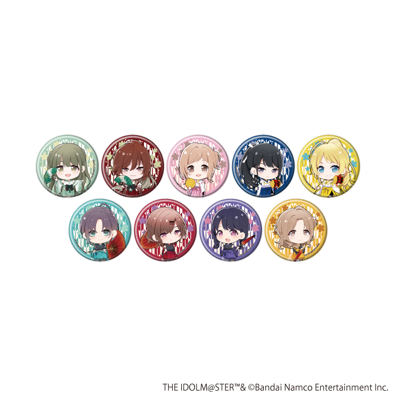 アイドルマスター シャイニーカラーズ_缶バッジ09/舞姫彩華ver. コンプリートセット(全9種)(ミニキャライラスト)【コンプリートセット/9個入り】