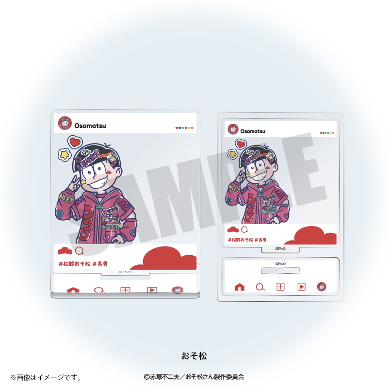 おそ松さん_れとぽぷ SNS投稿風アクリルスタンド おそ松