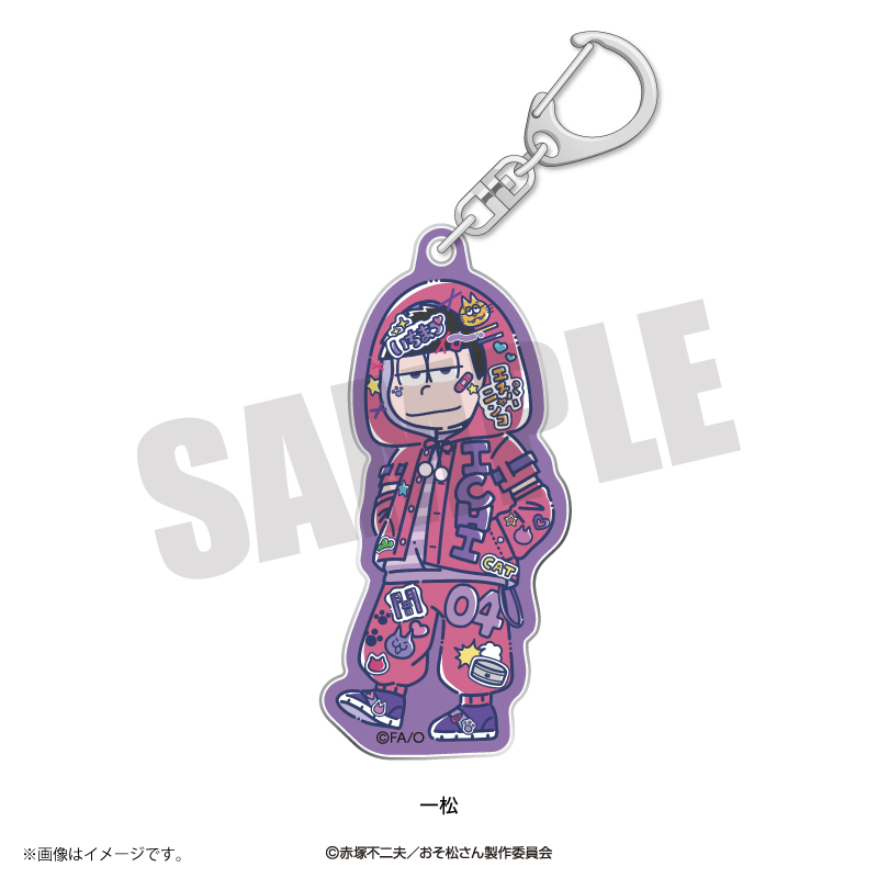 おそ松さん_れとぽぷ アクリルキーホルダー 一松
