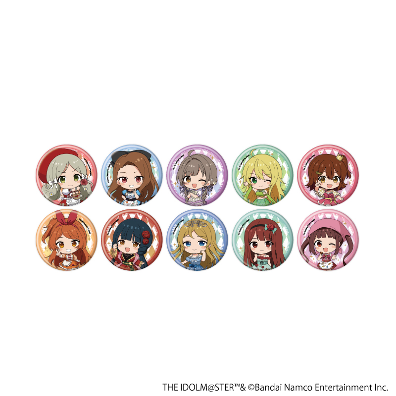 アイドルマスター ミリオンライブ！_缶バッジ15/コンプリートセット(全10種)(ミニキャライラスト)【コンプリートセット/10個入り】