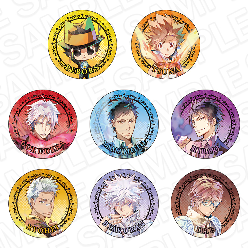 家庭教師ヒットマンREBORN!_ホログラムカンバッジ(ランダム) 未来編 ver. 【OPP／8個入り】【コンプリートセット】