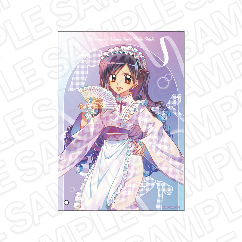 マーメイドメロディー ぴちぴちピッチ_ミニアクリルアート PALE TONE series かれん 和装メイド ver.