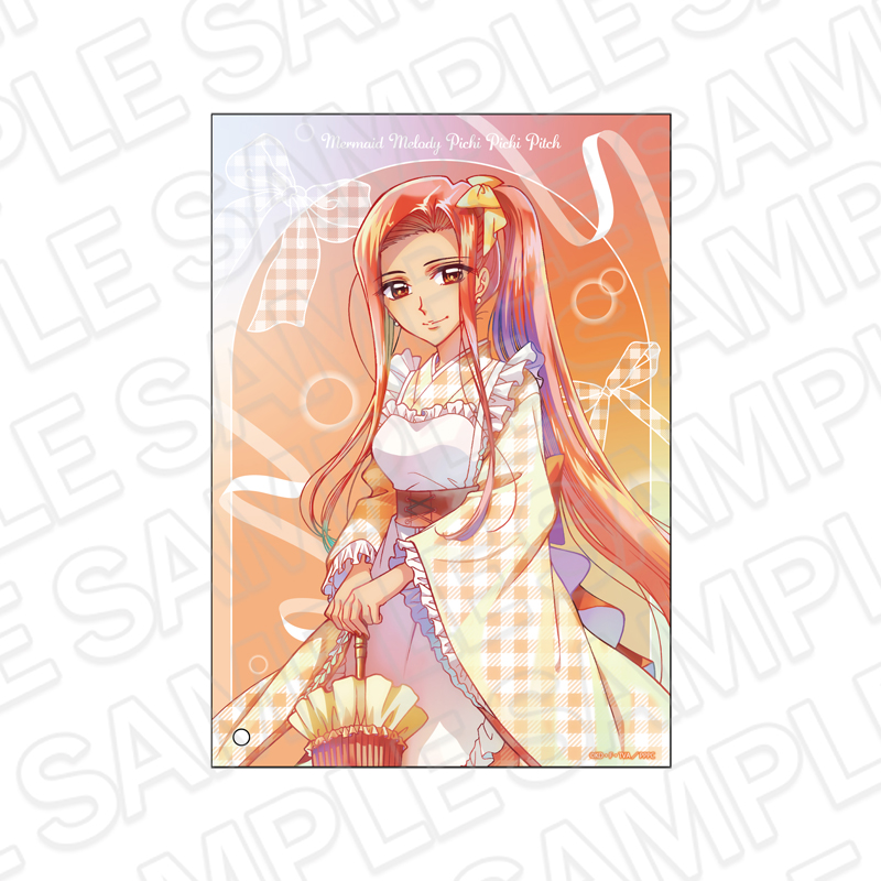 マーメイドメロディー ぴちぴちピッチ_ミニアクリルアート PALE TONE series 沙羅 和装メイド ver.