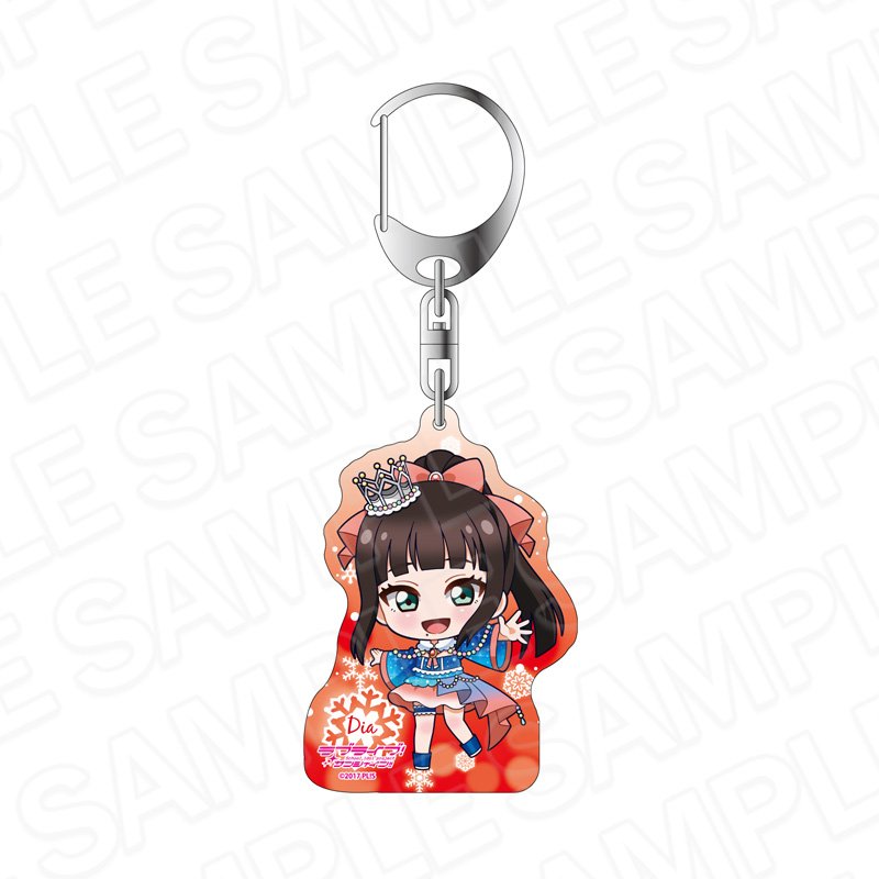 ラブライブ!サンシャイン!!_ホログラムキーホルダー 黒澤ダイヤ イルミネーション デフォルメ ver.