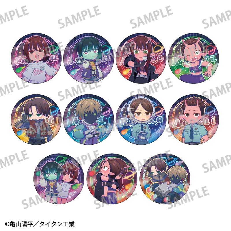 銀河特急?ミルキー☆サブウェイ_トレーディングオーロラ缶バッジ／描き起こし第2弾 【BOX／11個入り】