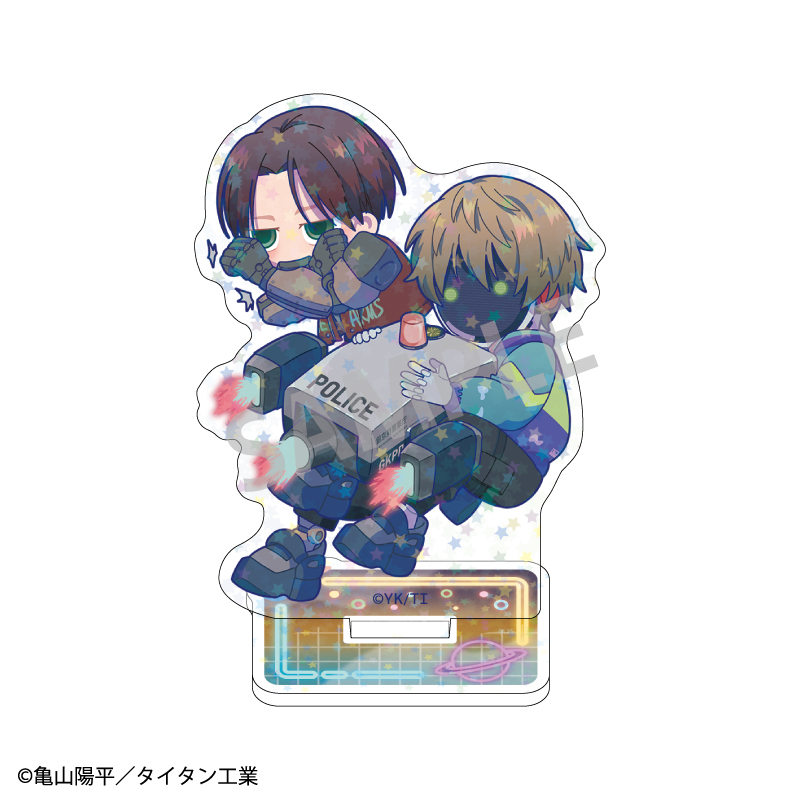 銀河特急?ミルキー☆サブウェイ_ホログラムミニアクリルスタンド　カート＆マックス／描き起こし第2弾