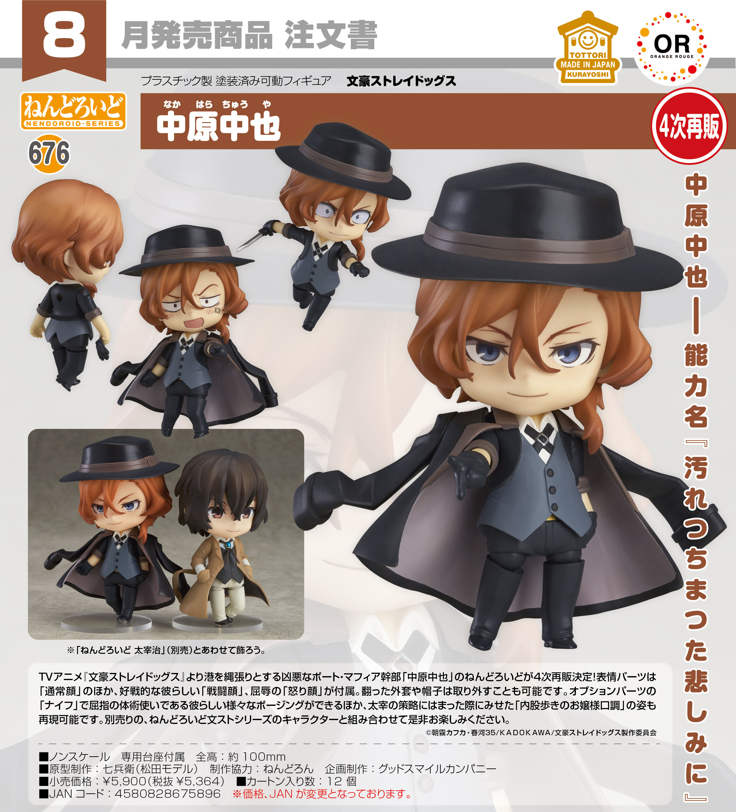 文豪ストレイドッグス_ねんどろいど 中原中也