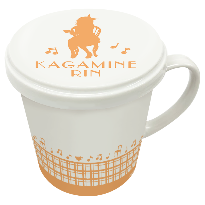 初音ミクシリーズ_ふた付きマグカップ／鏡音リン