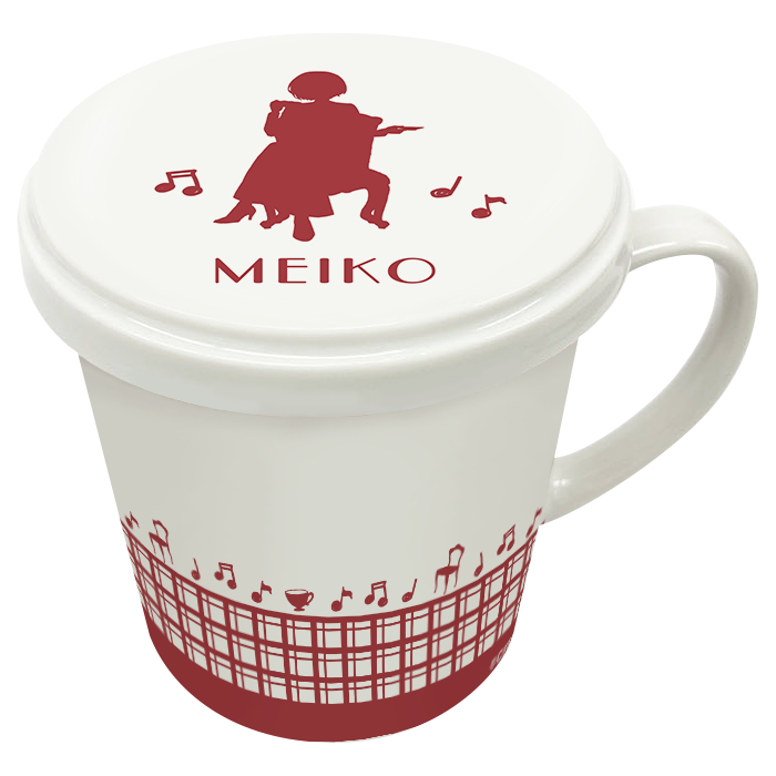 初音ミクシリーズ_ふた付きマグカップ／MEIKO