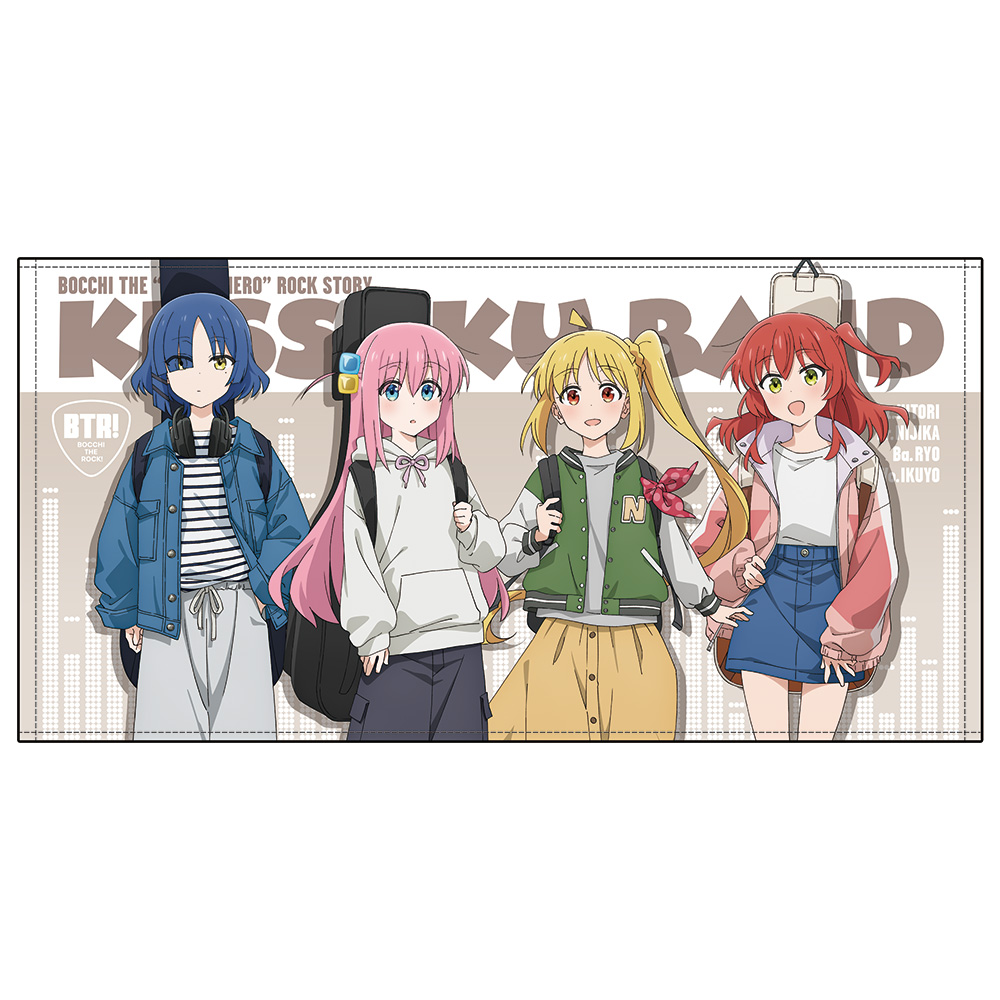 ぼっち・ざ・ろっく!_結束バンド 120cmビッグタオル ストリートファッションVer.