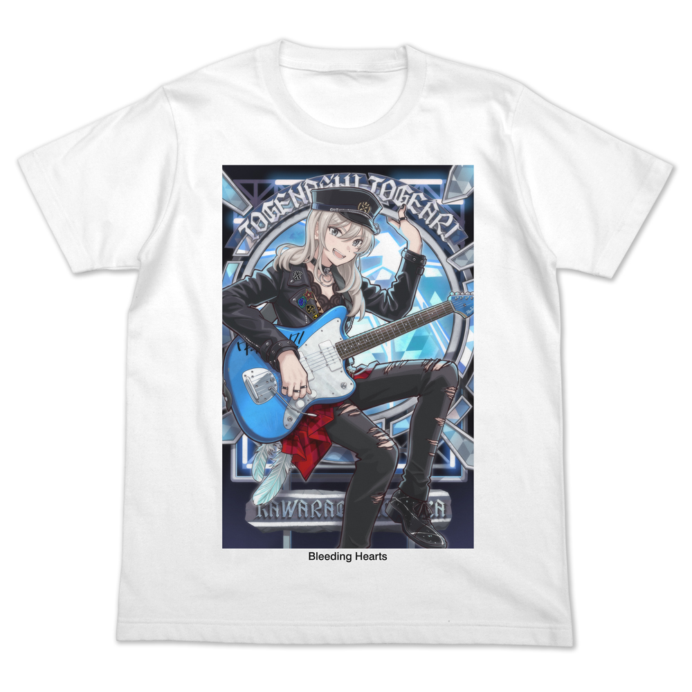 ガールズバンドクライ_Sサイズ_描き下ろし 河原木桃香 フルカラーTシャツ 爆ぜて咲くVer./WHITE