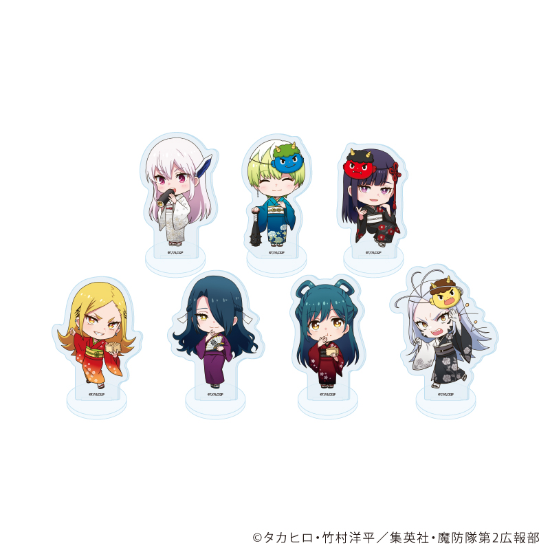 魔都精兵のスレイブ2_アクリルぷちスタンド01/コンプリートセット(全7種)(ミニキャライラスト)【コンプリートセット/7個入り】