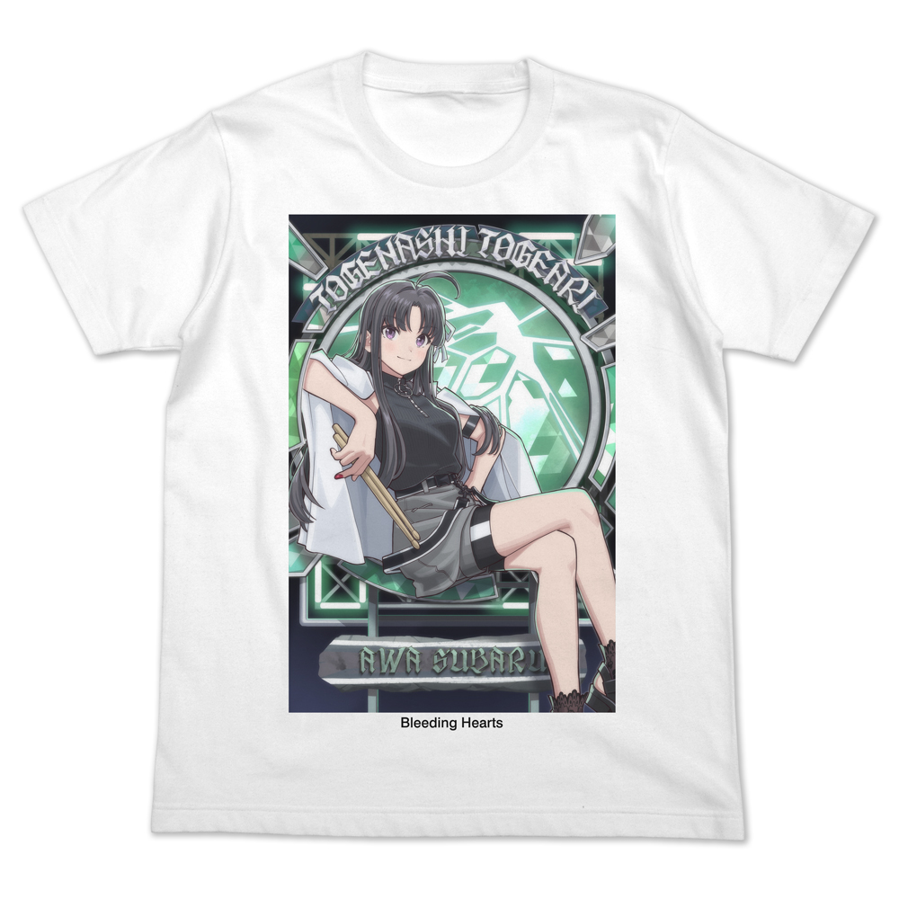 ガールズバンドクライ_Sサイズ_描き下ろし 安和すばる フルカラーTシャツ 爆ぜて咲くVer./WHITE