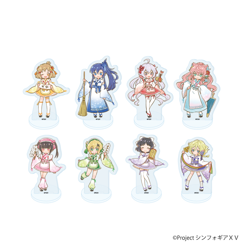 戦姫絶唱シンフォギアＸＶ_アクリルぷちスタンド16/コンプリートセット(全8種)(レトロアートイラスト)【コンプリートセット／8個入り】
