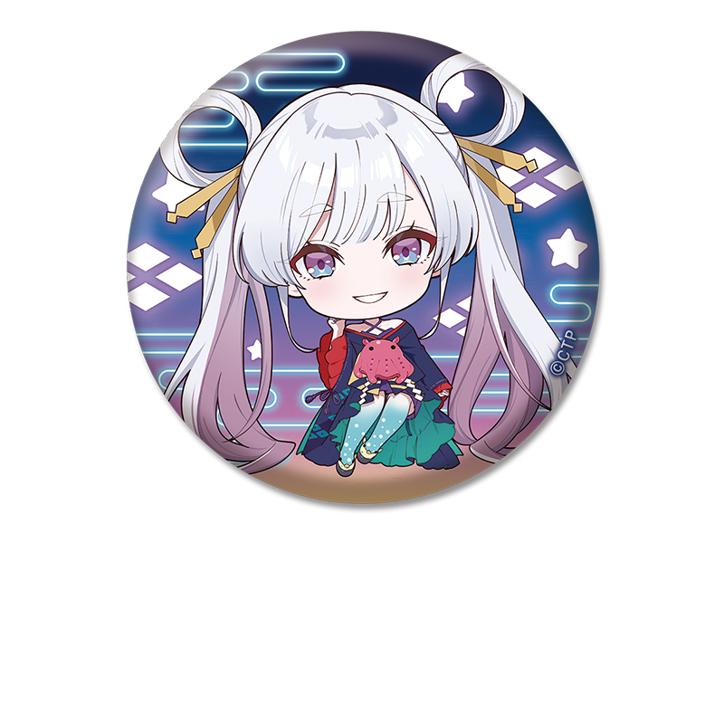 超かぐや姫！_ぺたん娘缶バッジ 月見ヤチヨ