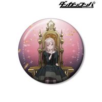 ダンガンロンパ ORBcafe オーブカフェ 等身缶バッジ 七海千秋 ダンガンロンパシリーズ_およさんイラスト 七海千秋 玉座ver. 100mm缶