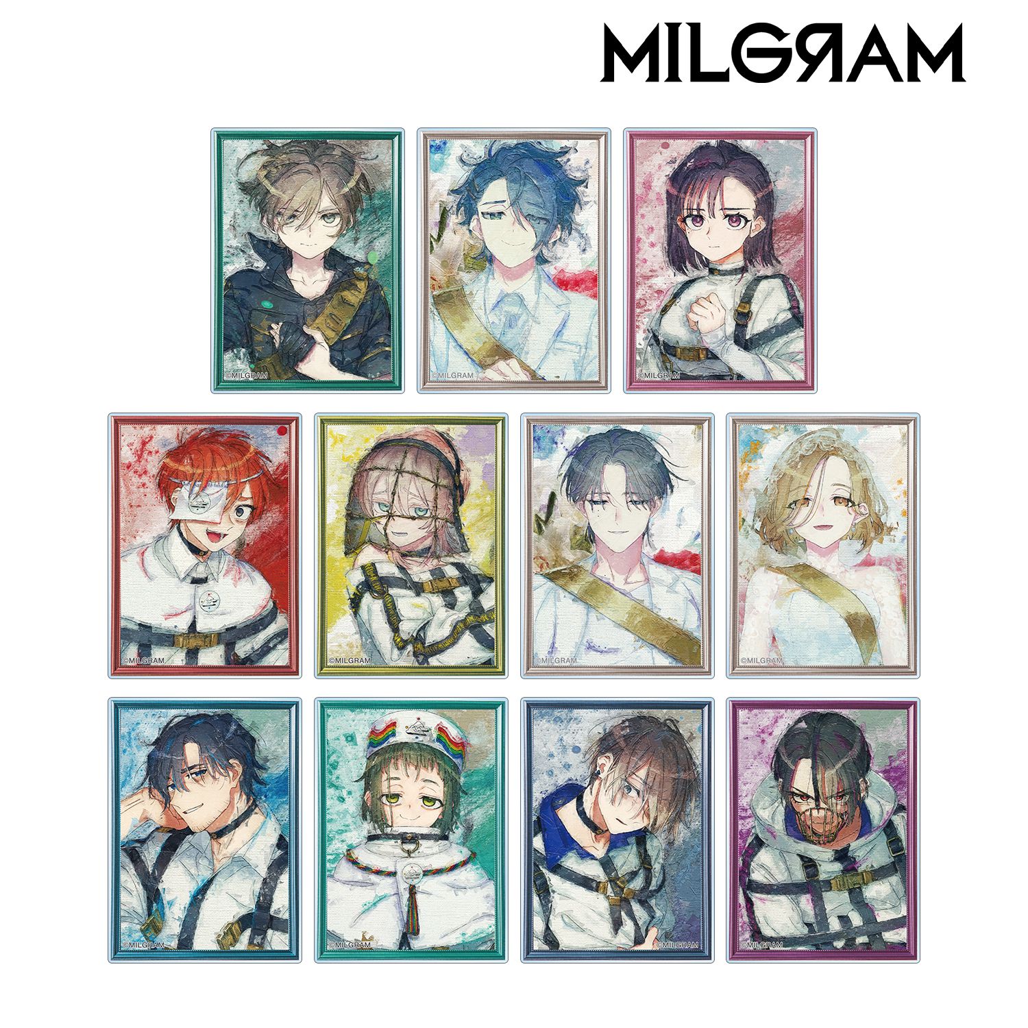 MILGRAM -ミルグラム-_トレーディング grunge CANVAS アクリルカード(単位/コンプリートBOX)【BOX／11個入り】
