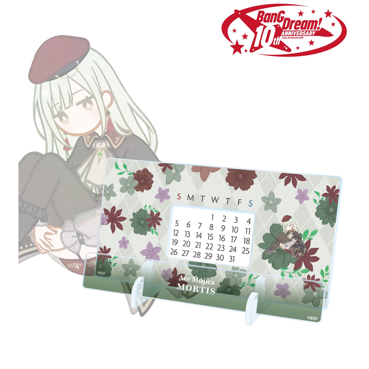 BanG Dream!_モーティス Botania 卓上アクリル万年カレンダー