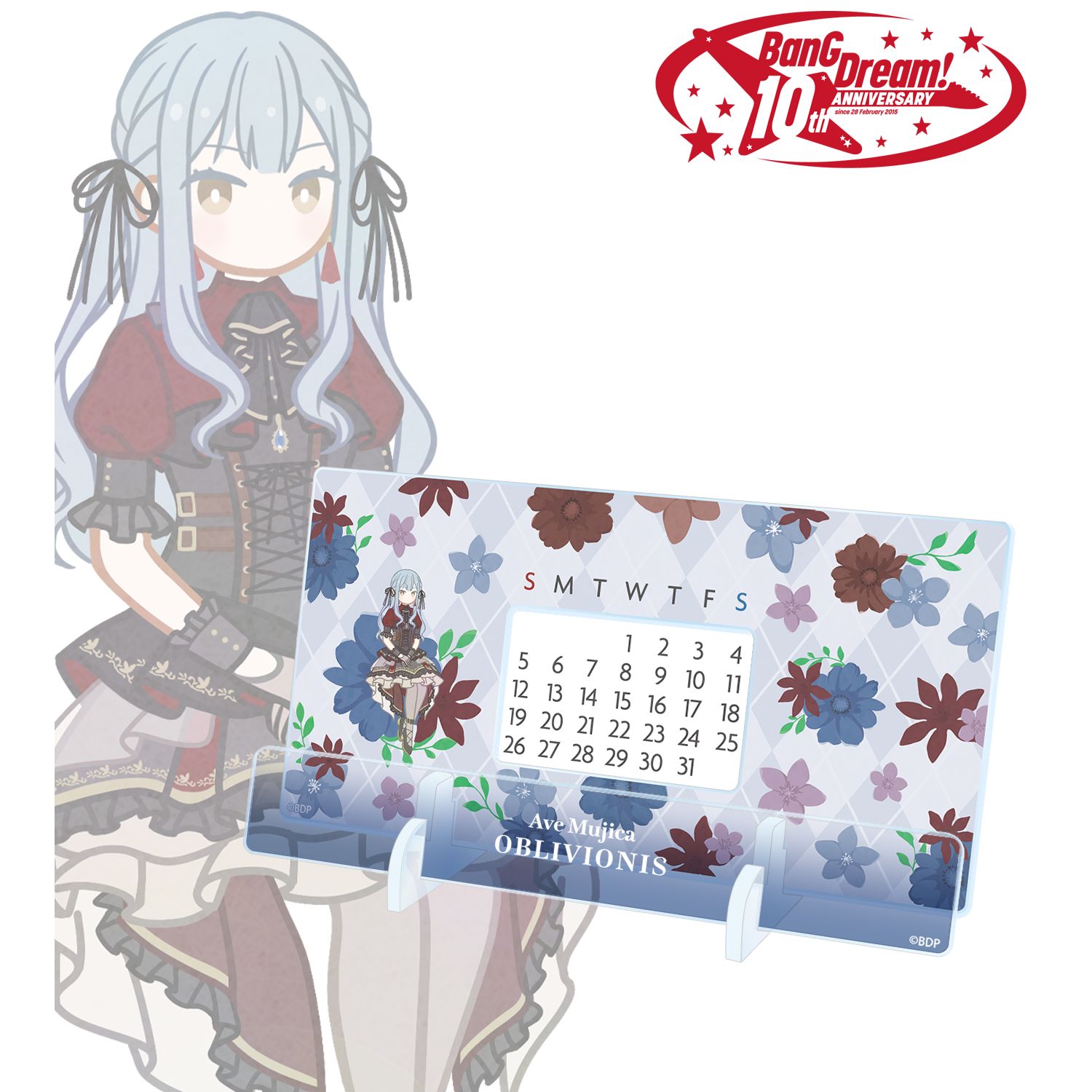 BanG Dream!_オブリビオニス Botania 卓上アクリル万年カレンダー