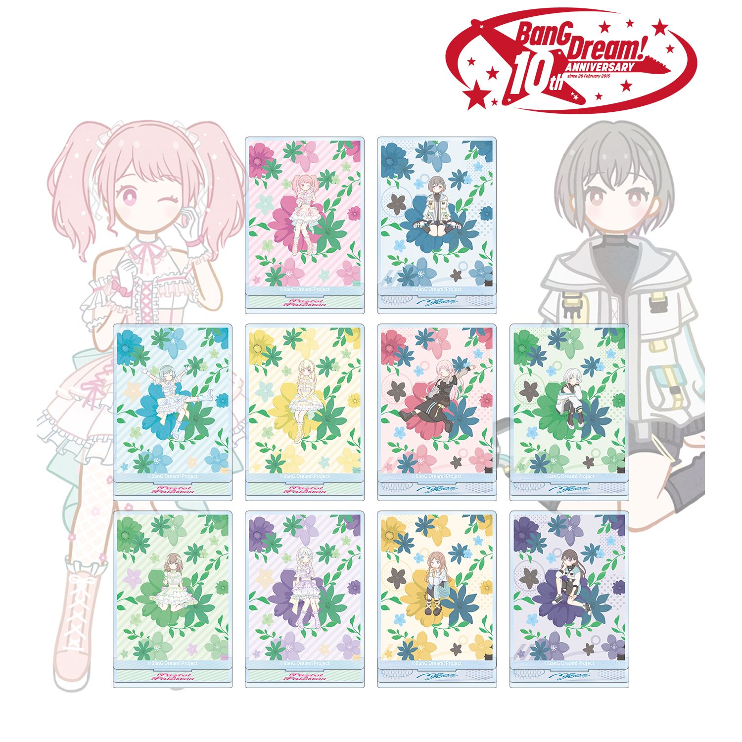 BanG Dream!_トレーディング Botania アクリルスタンド ver.C(単位/コンプリートBOX)【BOX／10個入り】