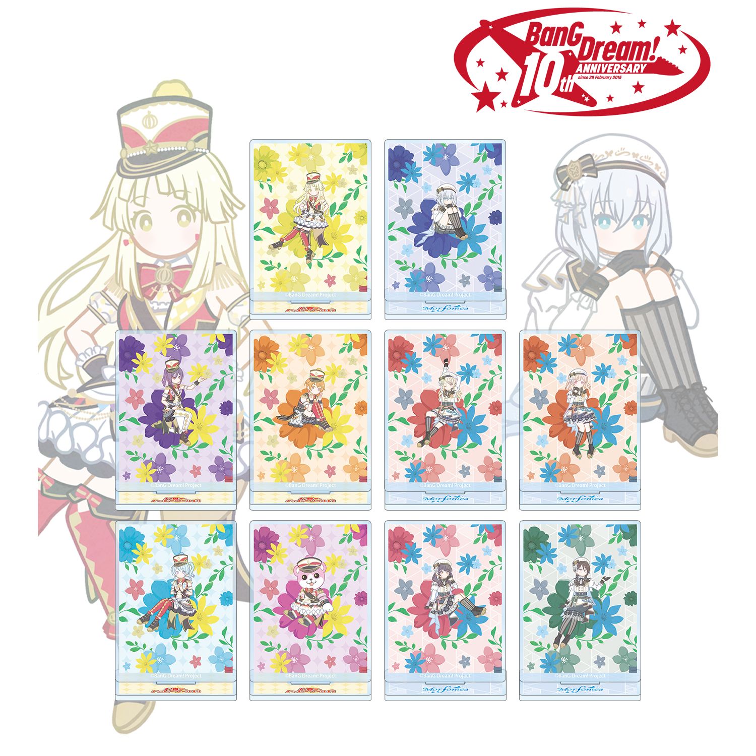 BanG Dream!_トレーディング Botania アクリルスタンド ver.E(単位/コンプリートBOX)【BOX／10個入り】