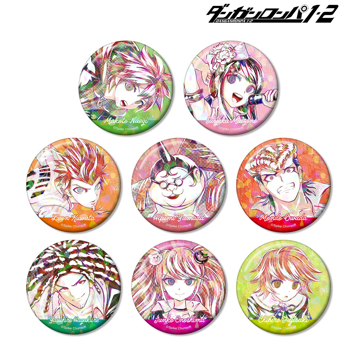 ダンガンロンパ１・２ Reload_トレーディング Ani-Art ホログラム缶バッジ ver.A【コンプリートBOX/8パック入り】