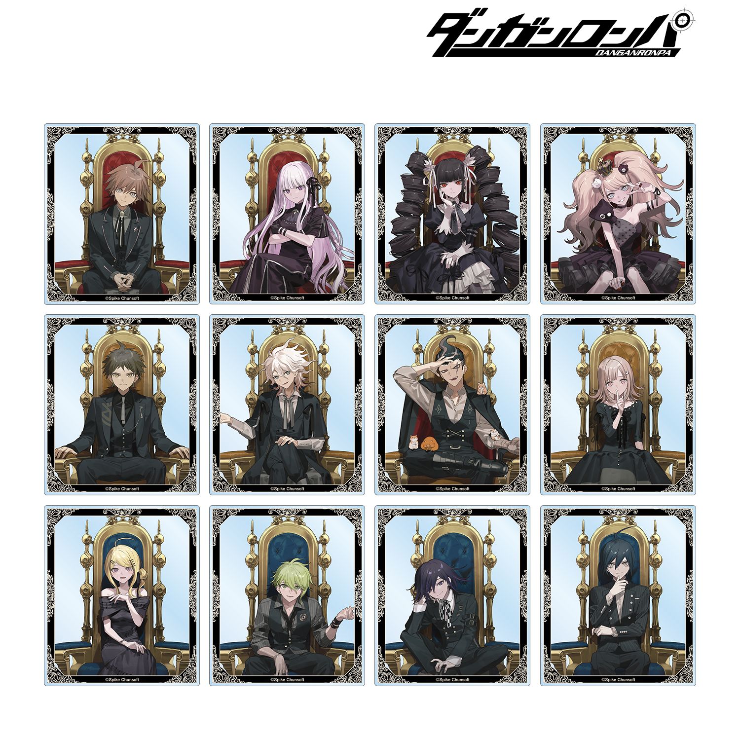ダンガンロンパシリーズ_およさんイラスト 玉座ver. トレーディングアクリルカード【コンプリートBOX/12パック入り】