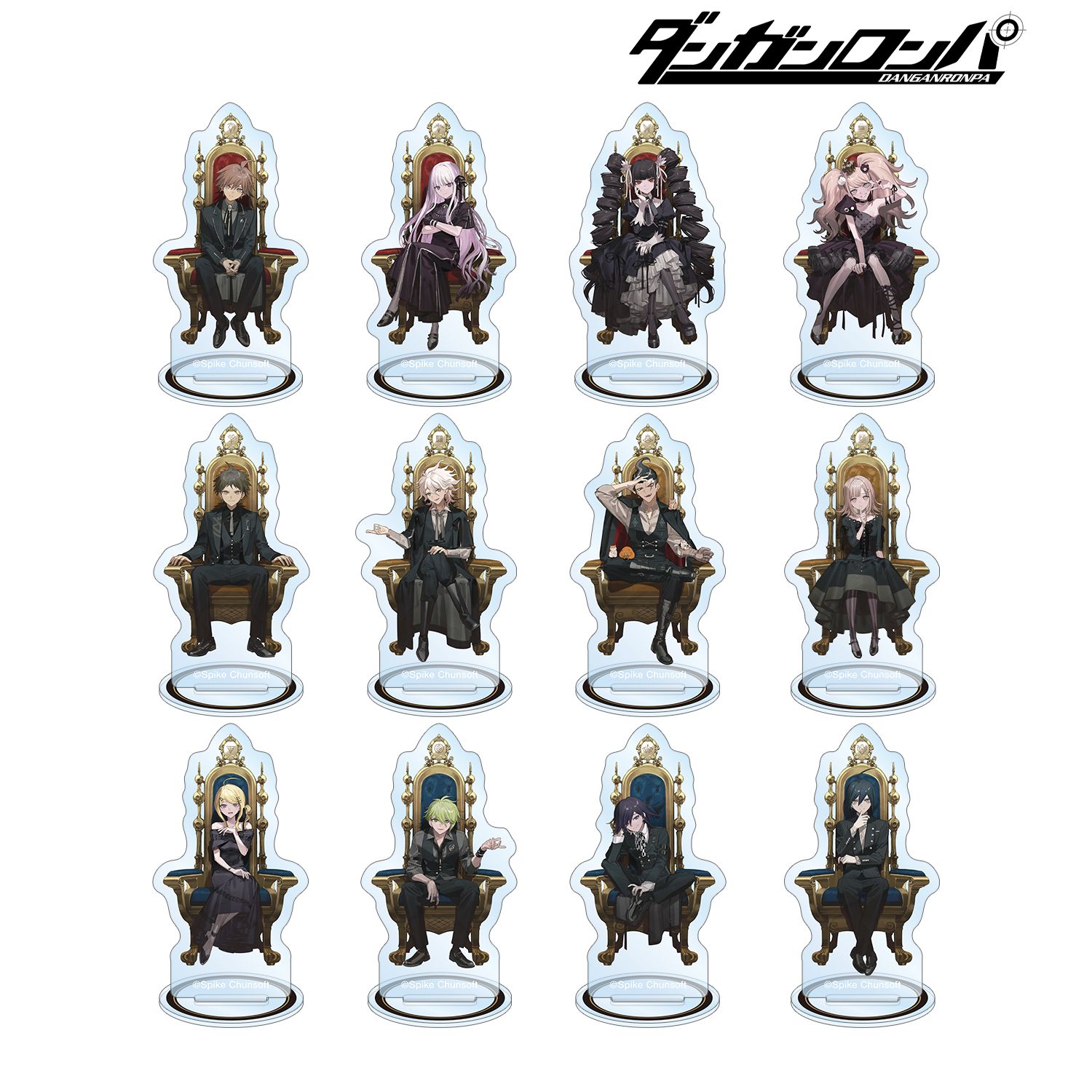 ダンガンロンパシリーズ_およさんイラスト 玉座ver. トレーディングミニアクリルスタンド【コンプリートBOX/12パック入り】