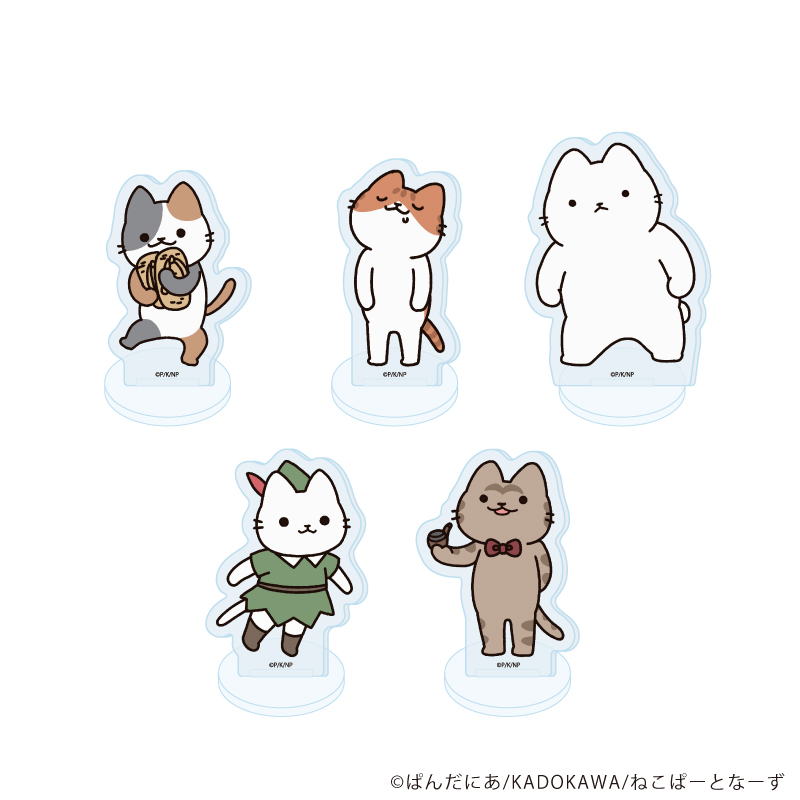 うごく！ねこむかしばなし_アクリルぷちスタンド01/コンプリートセット(全5種)(公式イラスト)【コンプリートセット/5個入り】