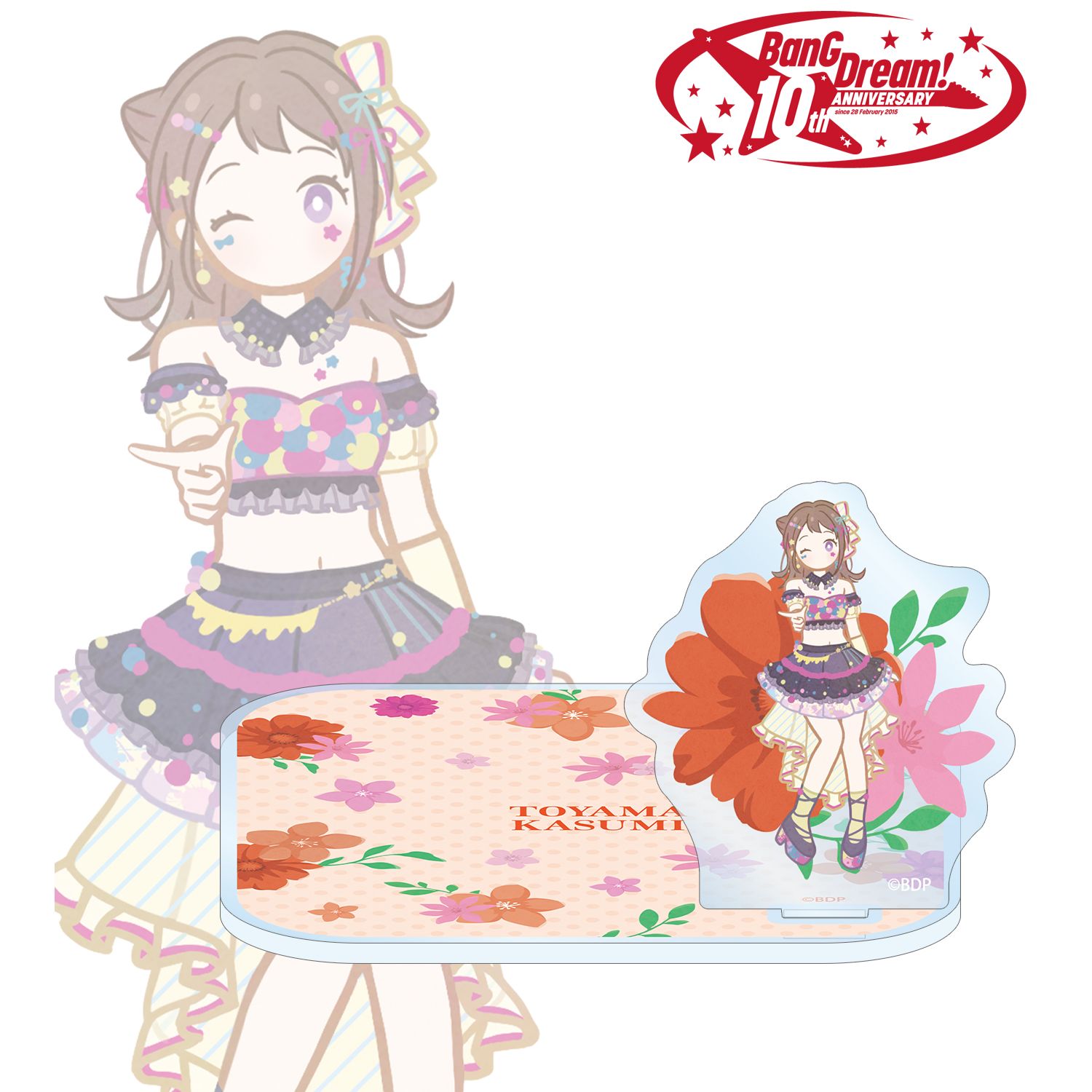 BanG Dream!_戸山 香澄 Botania アクリルスタンド付きコースター