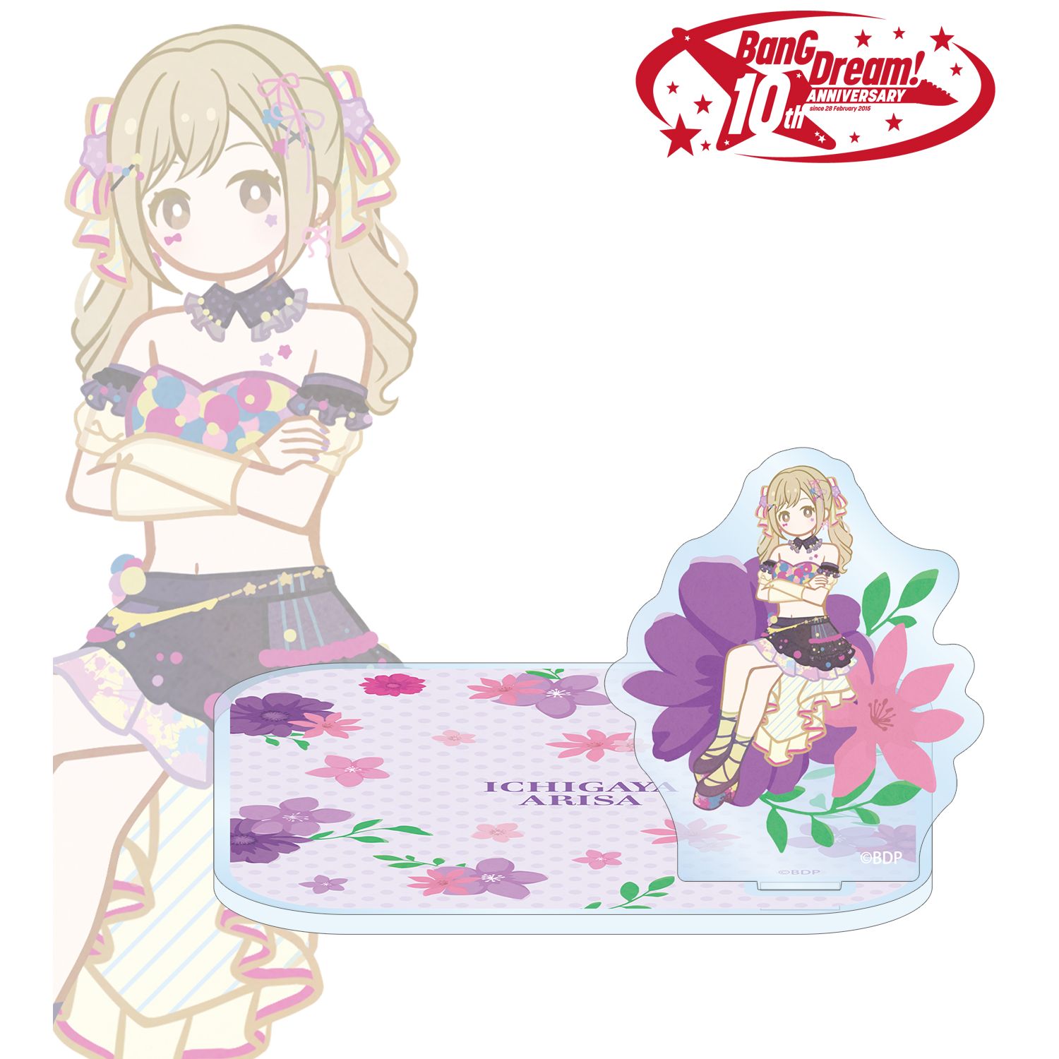 BanG Dream!_市ヶ谷 有咲 Botania アクリルスタンド付きコースター