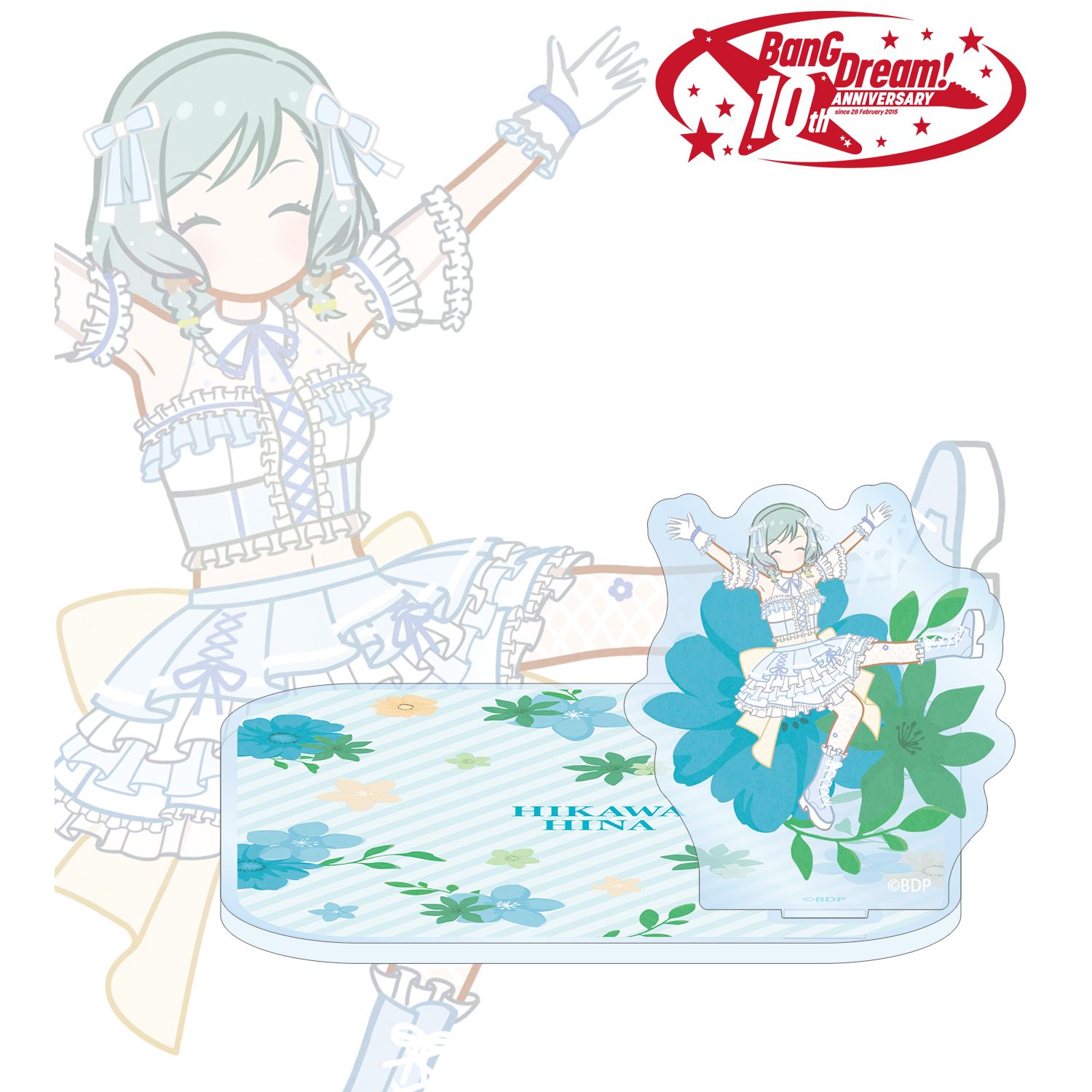 バンドリ！　BanGDream! アクリルスタンド＆アクリルクリップ　氷川日菜 BanG Dream!_氷川 日菜 Botania アクリルスタンド付きコースター
