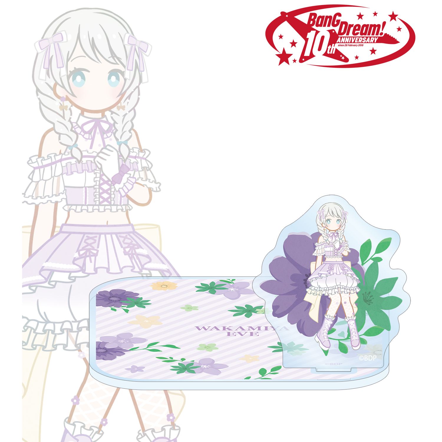 BanG Dream!_若宮 イヴ Botania アクリルスタンド付きコースター