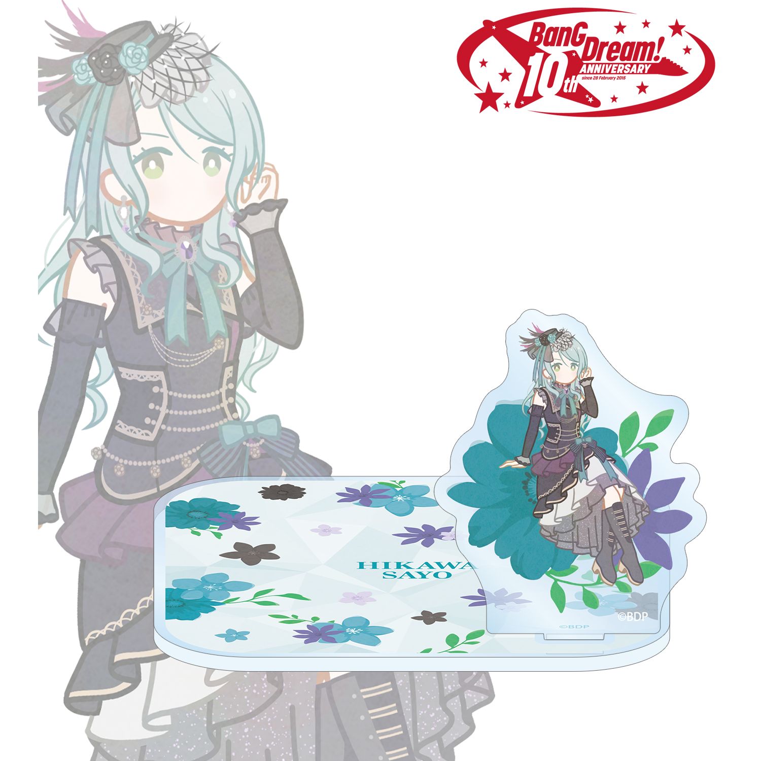 BanG Dream!_氷川 紗夜 Botania アクリルスタンド付きコースター