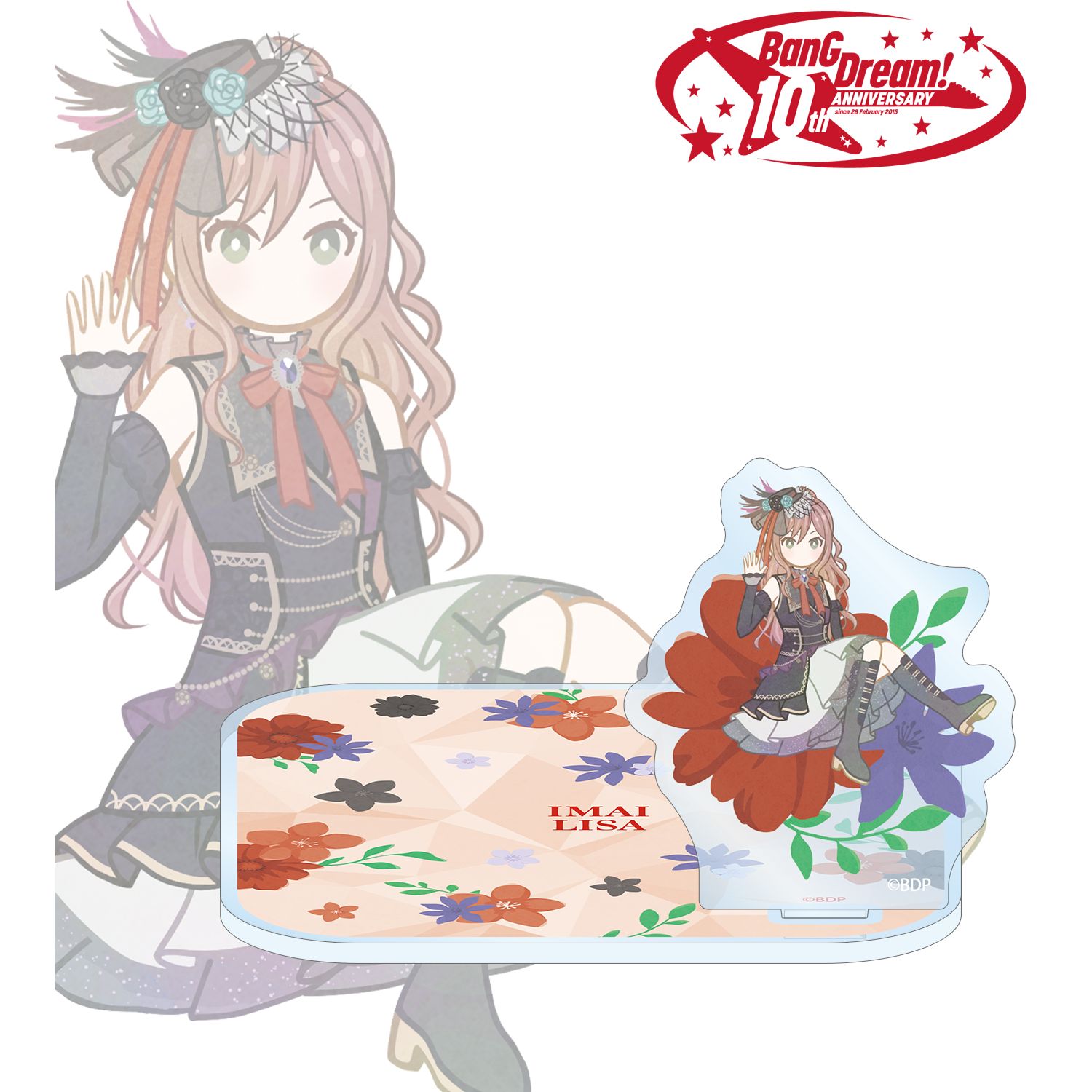 BanG Dream!_今井 リサ Botania アクリルスタンド付きコースター
