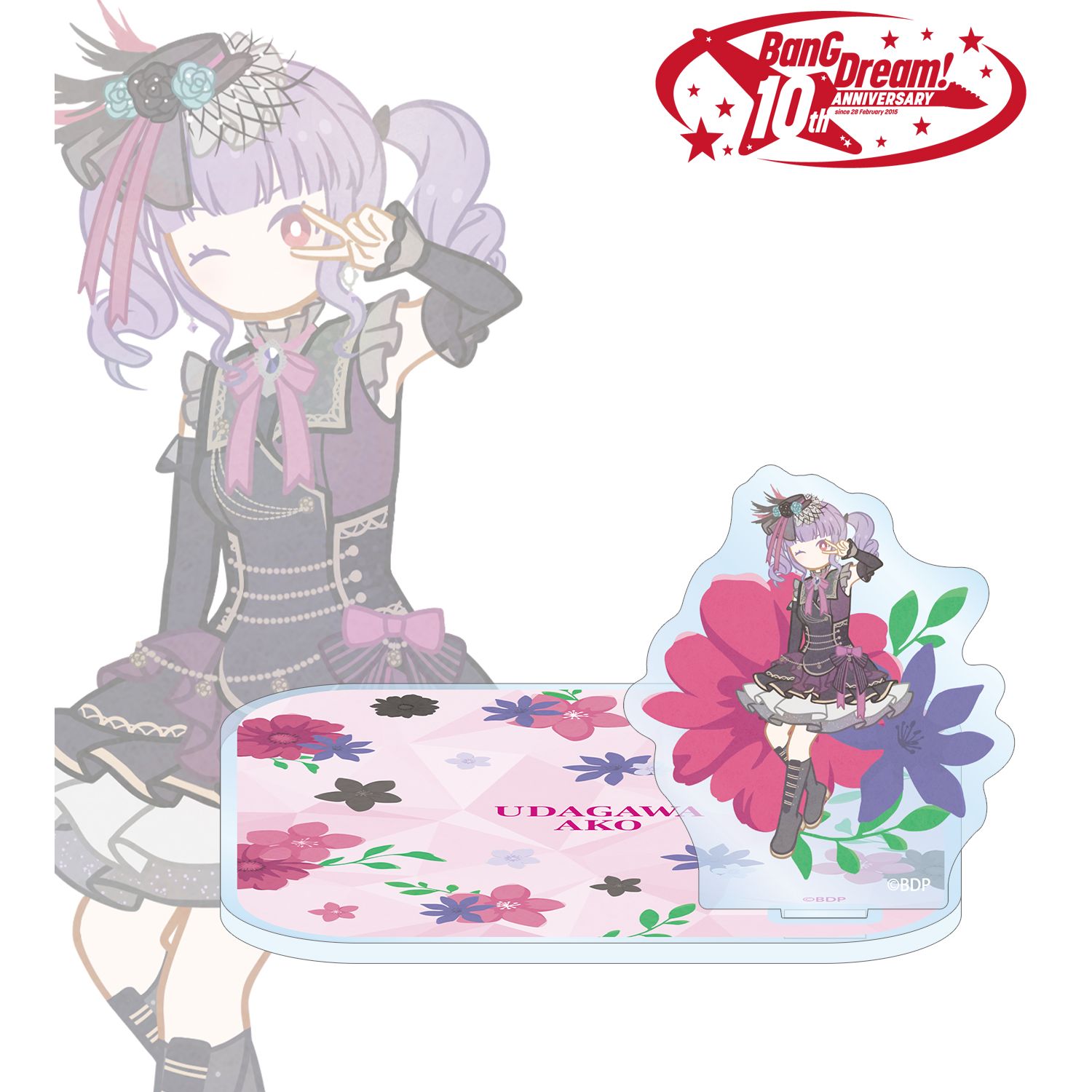 BanG Dream!_宇田川 あこ Botania アクリルスタンド付きコースター