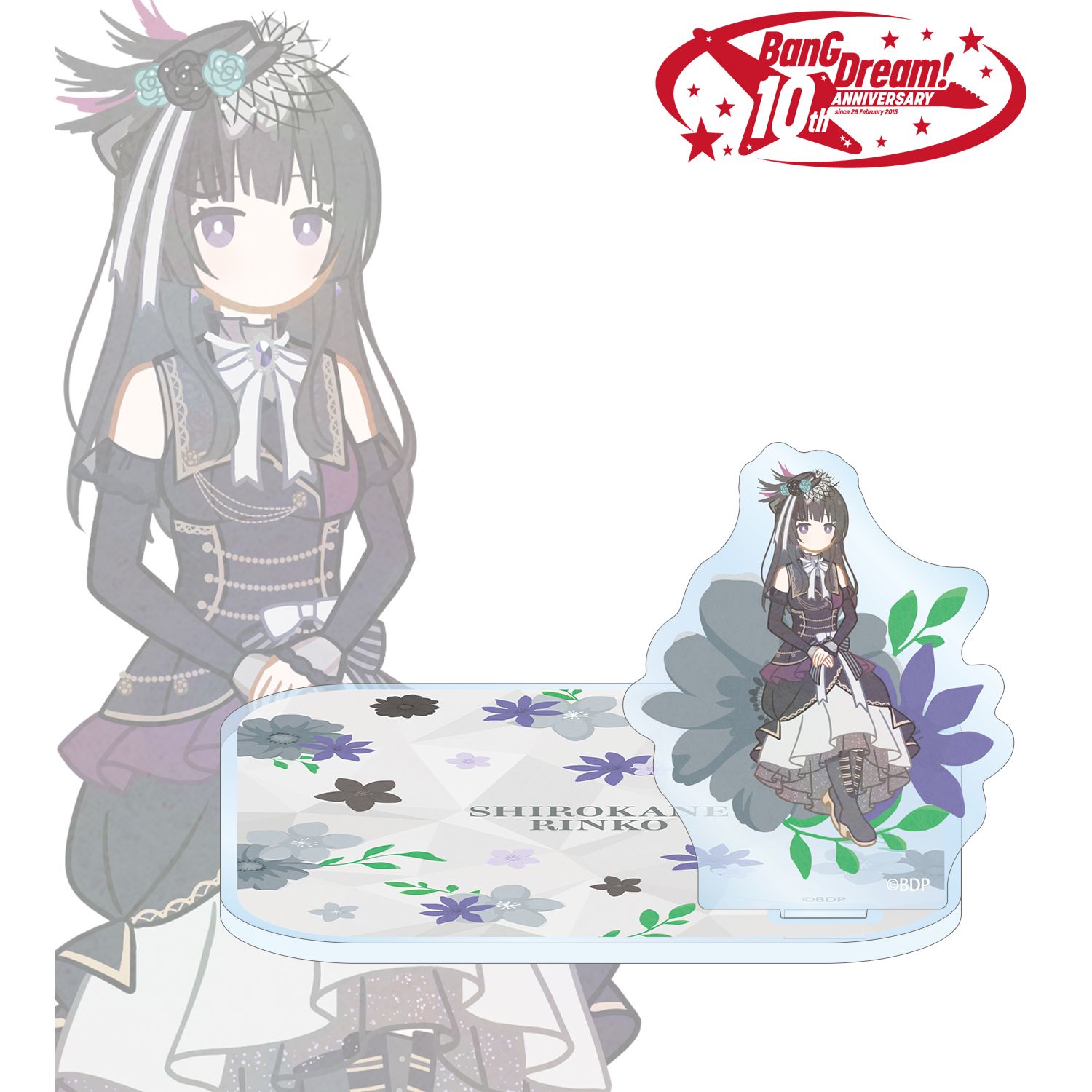 BanG Dream!_白金 燐子 Botania アクリルスタンド付きコースター