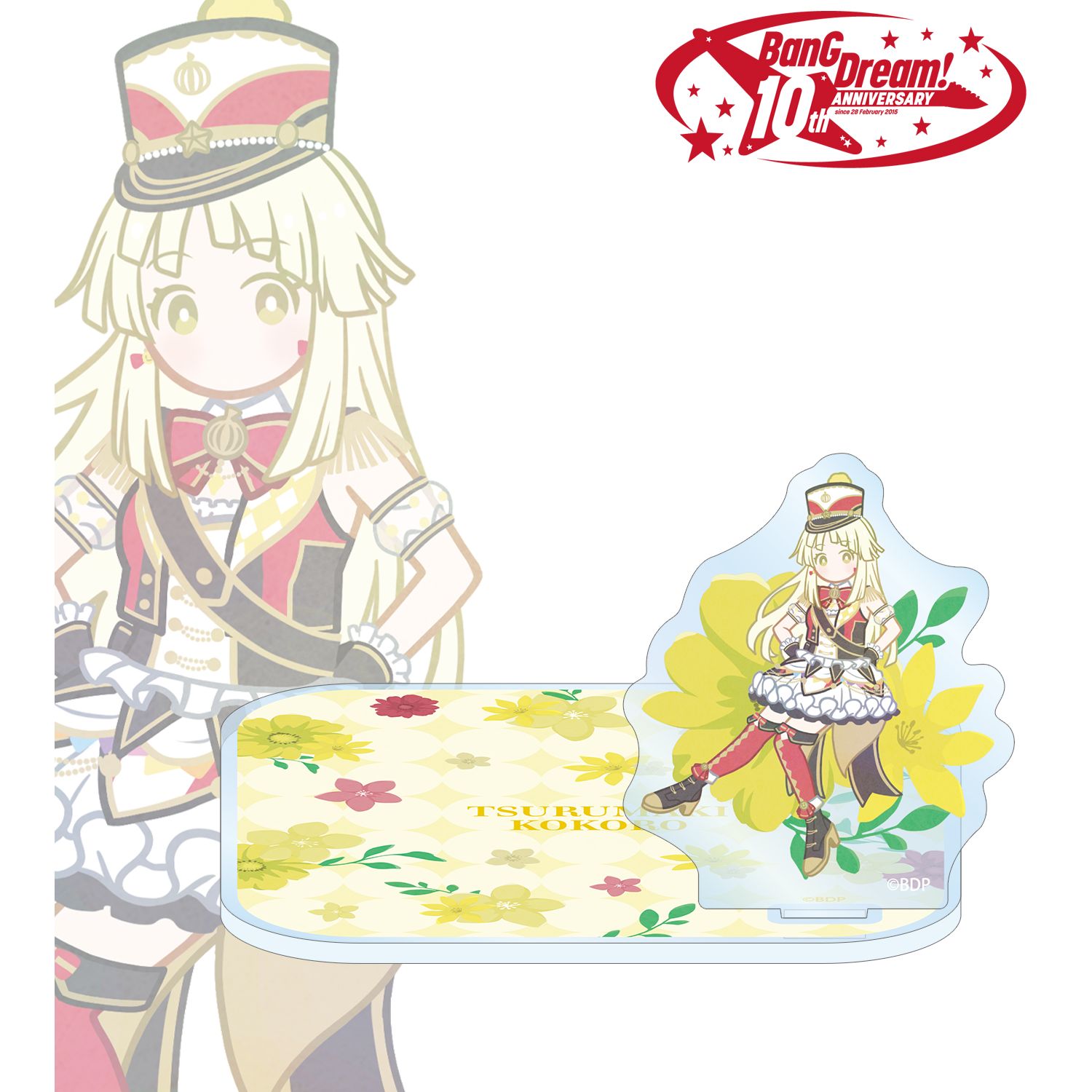 BanG Dream!_弦巻 こころ Botania アクリルスタンド付きコースター