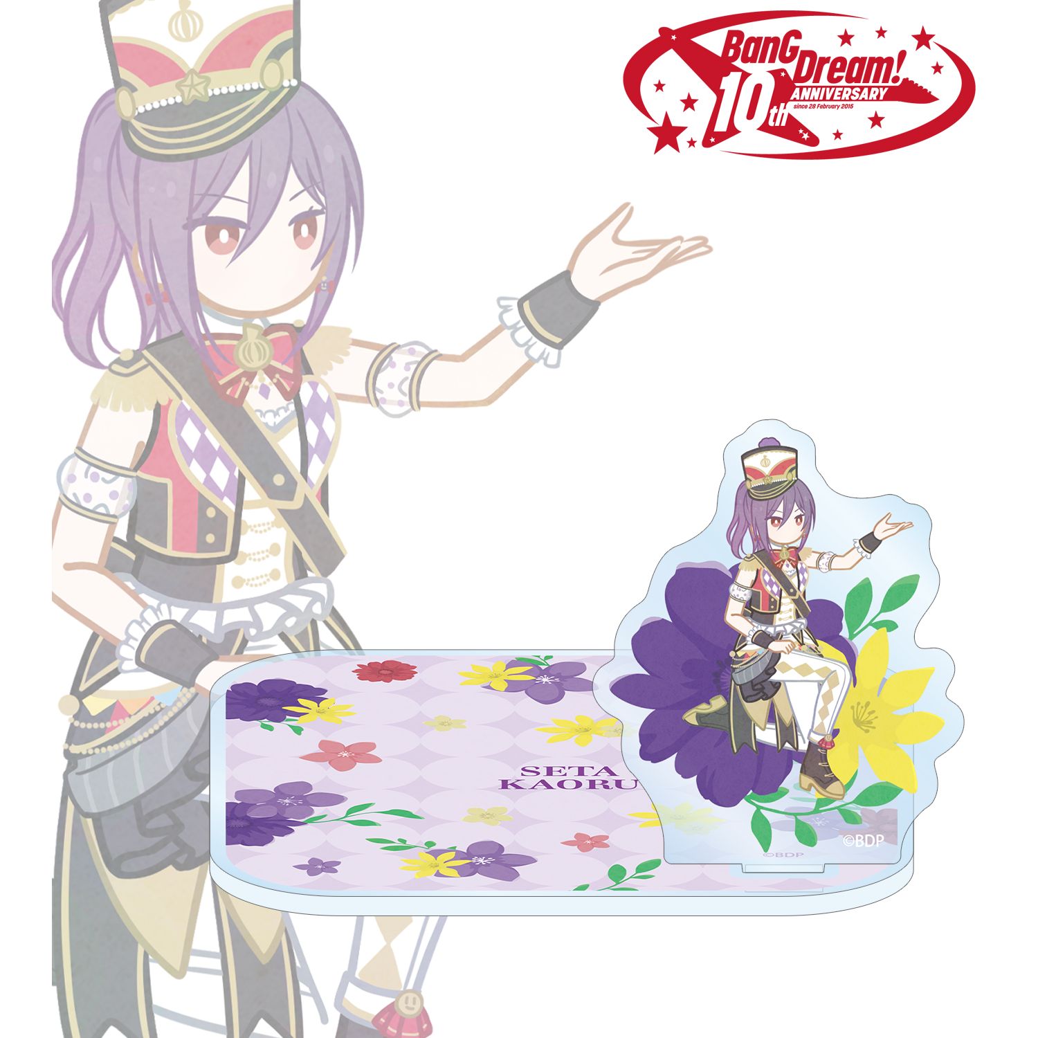 BanG Dream!_瀬田 薫 Botania アクリルスタンド付きコースター