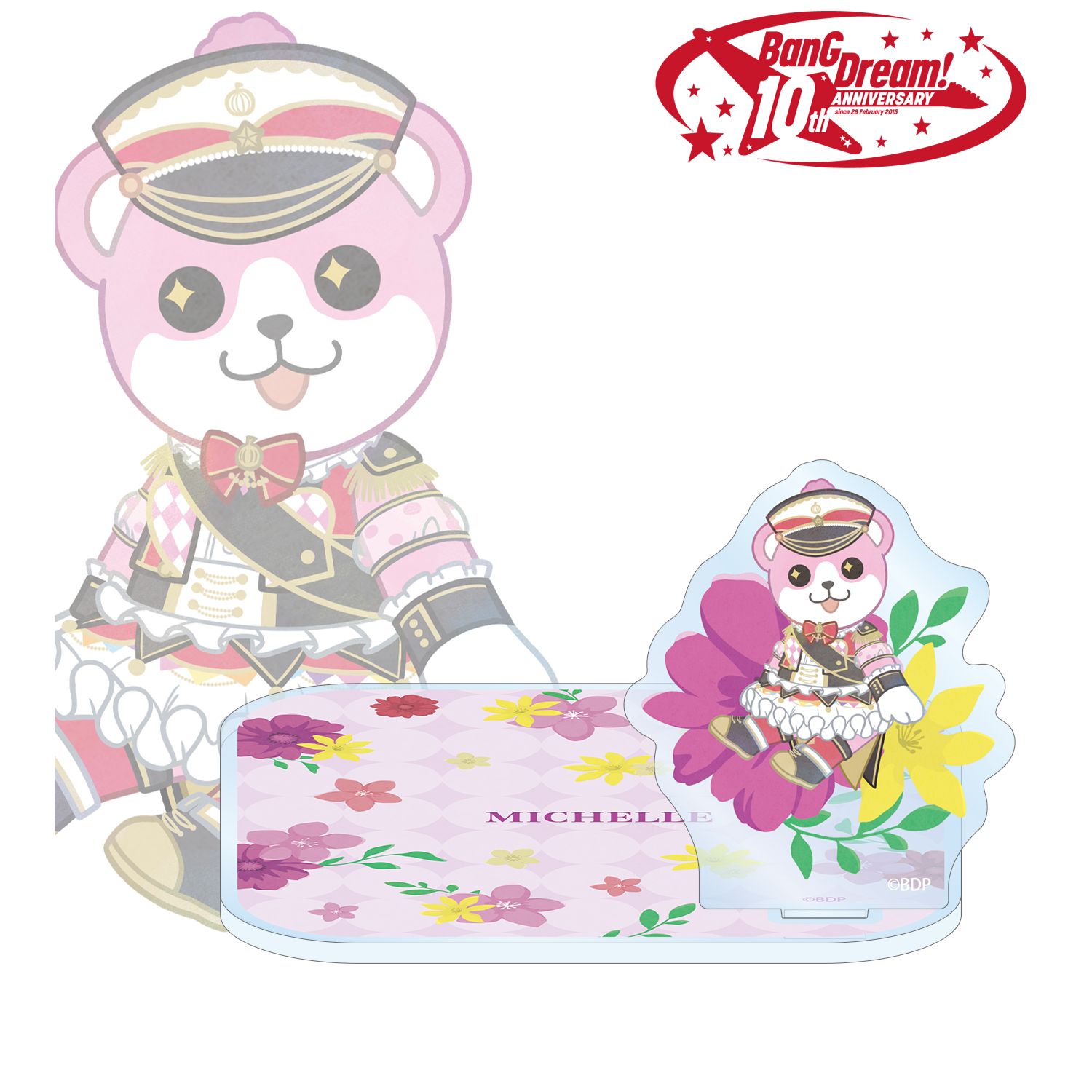 BanG Dream!_ミッシェル Botania アクリルスタンド付きコースター