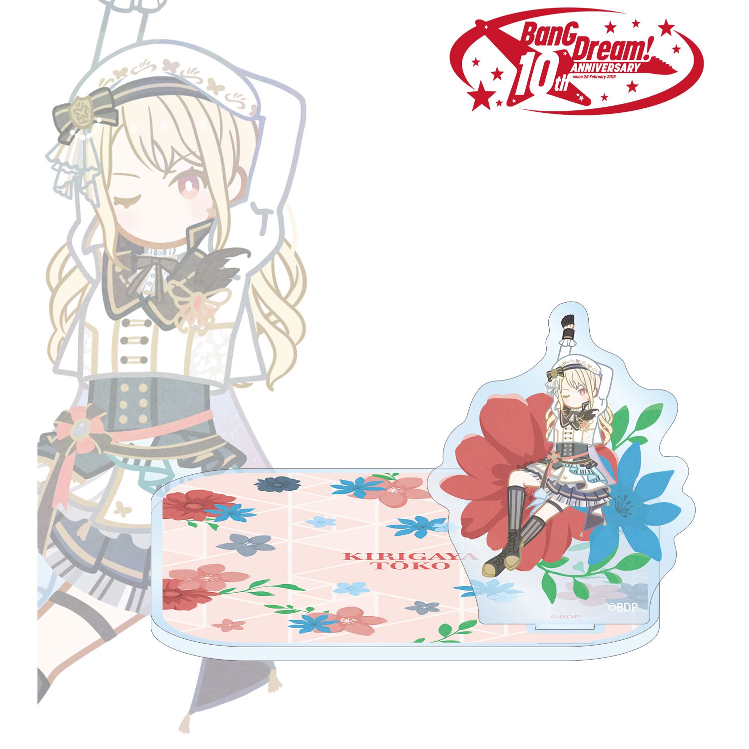 BanG Dream!_桐ヶ谷 透子 Botania アクリルスタンド付きコースター